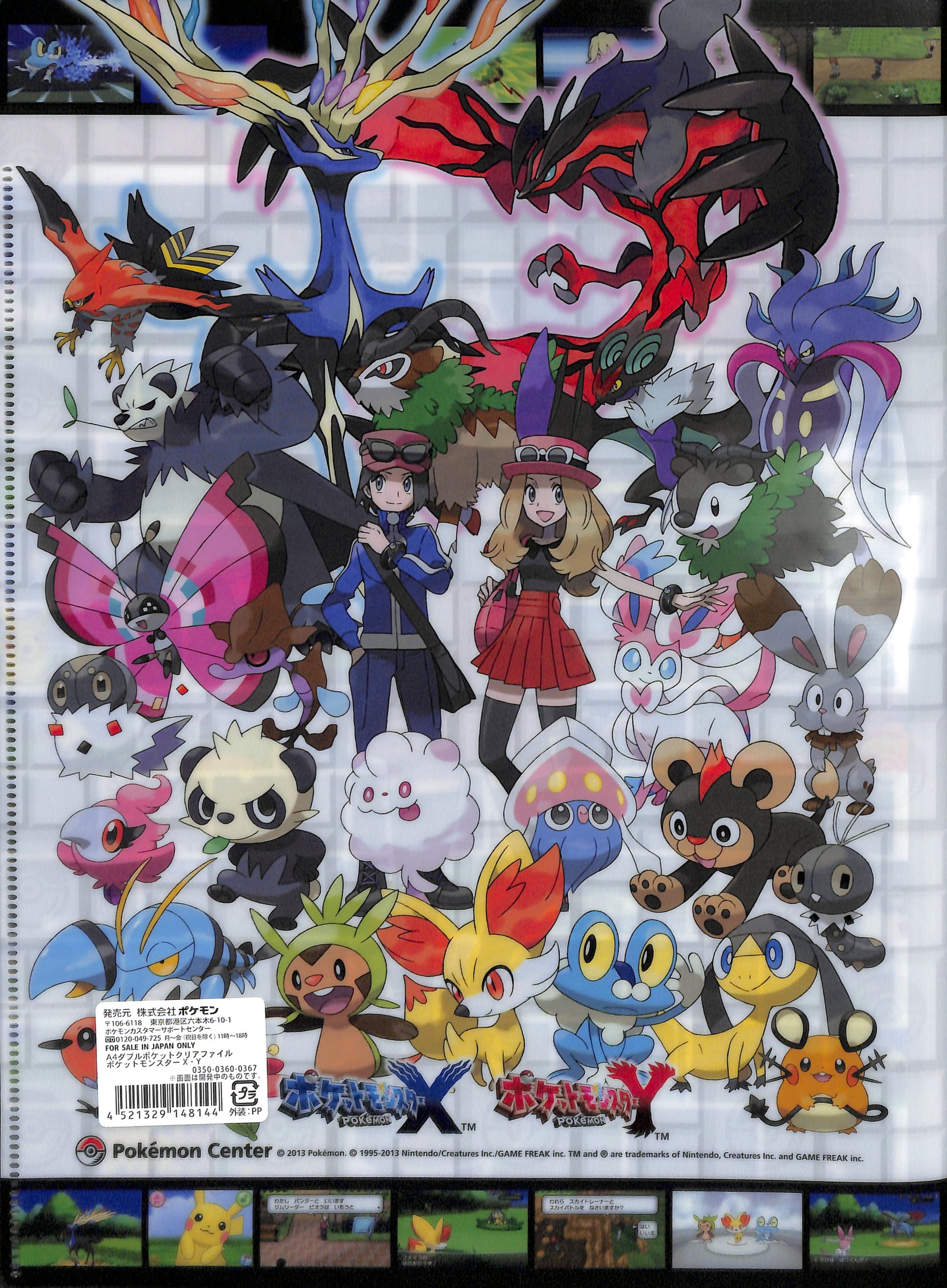 Amazon.co.jp: ポケモンセンターオリジナル A4ダブルポケットクリア